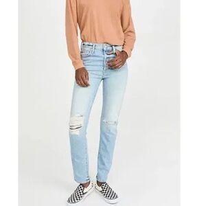 MOTHER Women's Straight Leg Jeans - Light Blue